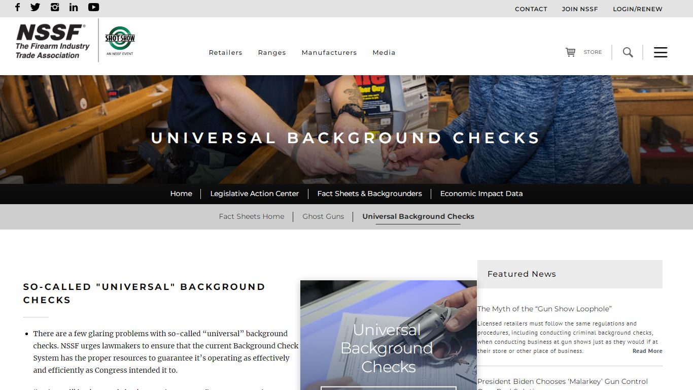 Universal Background Checks • NSSF
