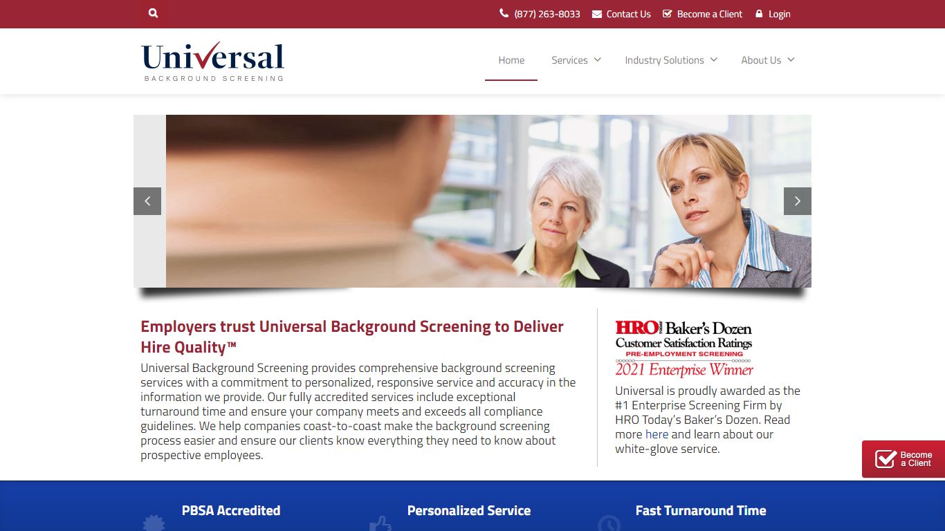Universal Background Screening | Delivering Hire Quality