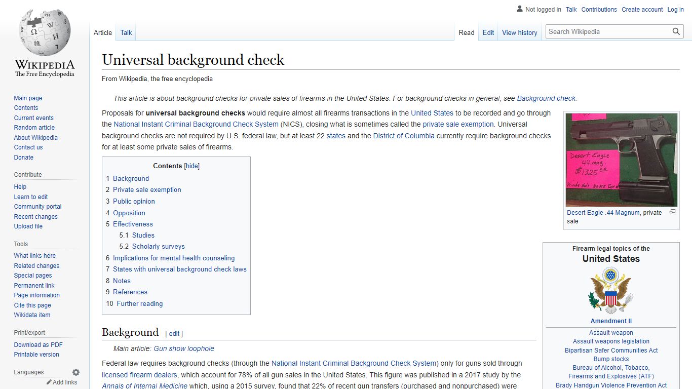 Universal background check - Wikipedia